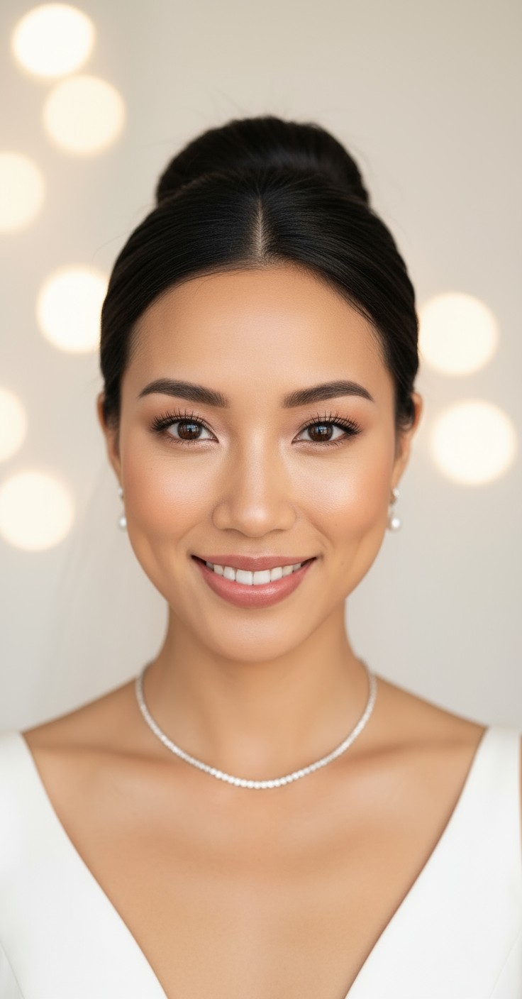 After Bridal High Bun